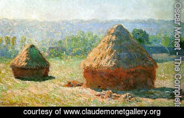 Claude Monet - Grainstacks At The End Of Summer  Morning Effect