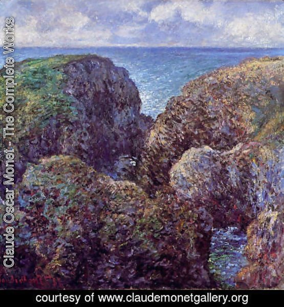 Claude Monet - Group Of Rocks At Port Goulphar