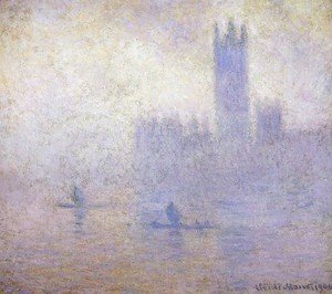 Claude Monet - Houses Of Parliament  Fog Effect