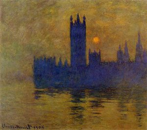 Claude Monet - Houses Of Parliament  Sunset2