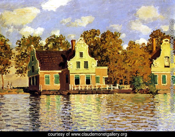 Houses On The Zaan River At Zaandam