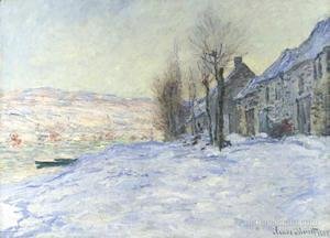 Claude Monet - Lavacourt  Sun And Snow