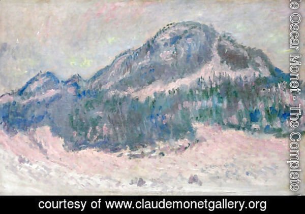 Claude Monet - Mount Kolsaas  Rose Reflection