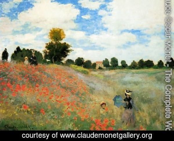 Claude Monet - Poppies At Argenteuil