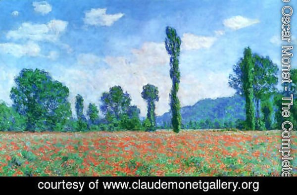 Claude Monet - Poppy Field In Giverny