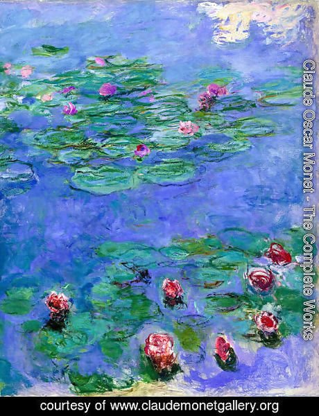 Claude Monet - Red Water Lilies