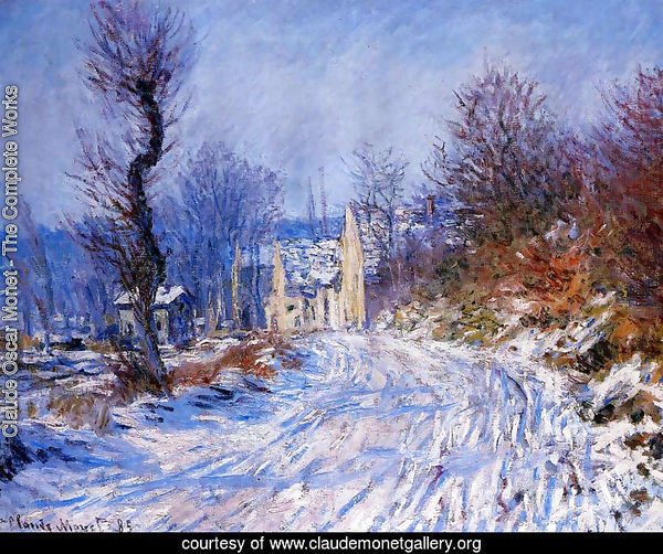 Road To Giverny In Winter