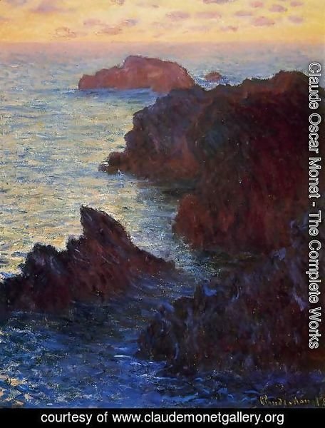 Claude Monet - Rocky Point At Port Goulphar