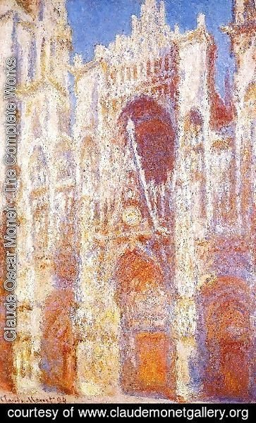 Claude Monet - Rouen Cathedral  The Portal In The Sun