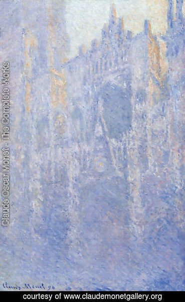 Claude Monet - Rouen Cathedral  The Portal  Morning Fog