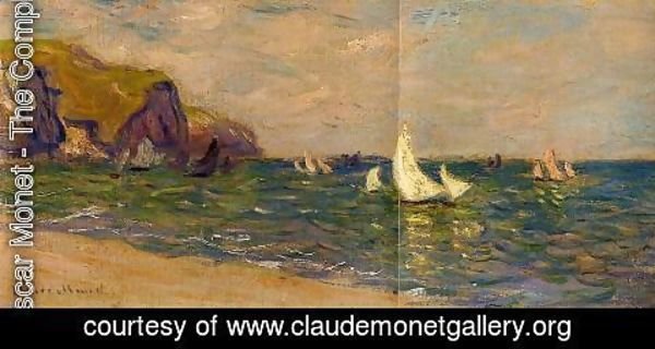 Claude Monet - Sailboats At Sea  Pourville