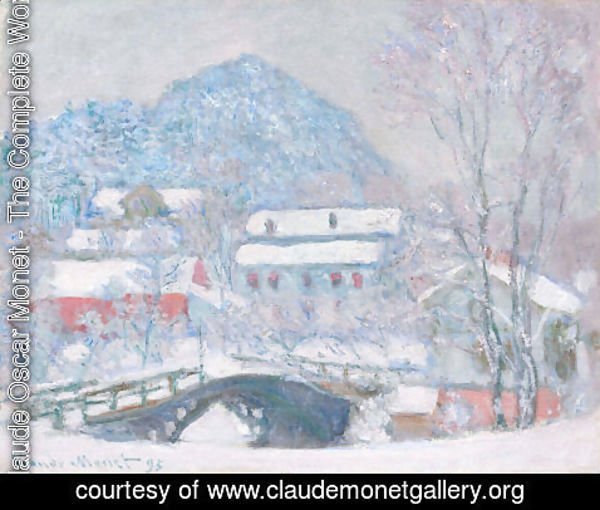 Claude Monet - Sandviken Village In The Snow