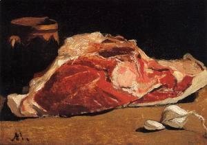 Claude Monet - Still Life With Meat