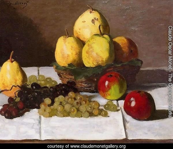 Still Life With Pears And Grapes