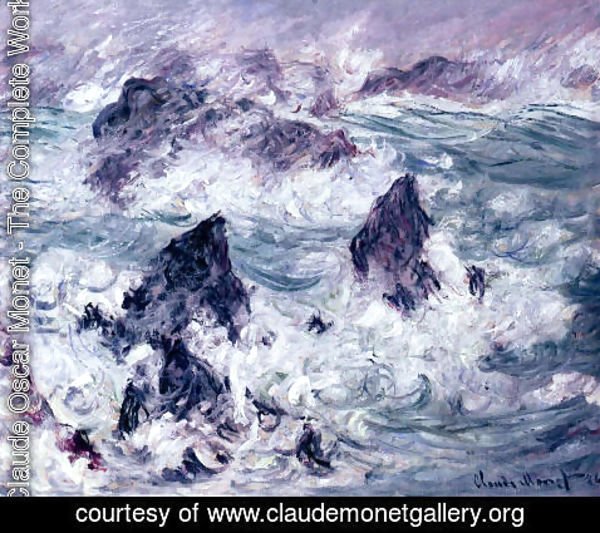 Claude Monet - Storm At Belle Ile