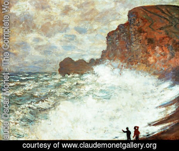 Claude Monet - Stormy Weather At Etretat