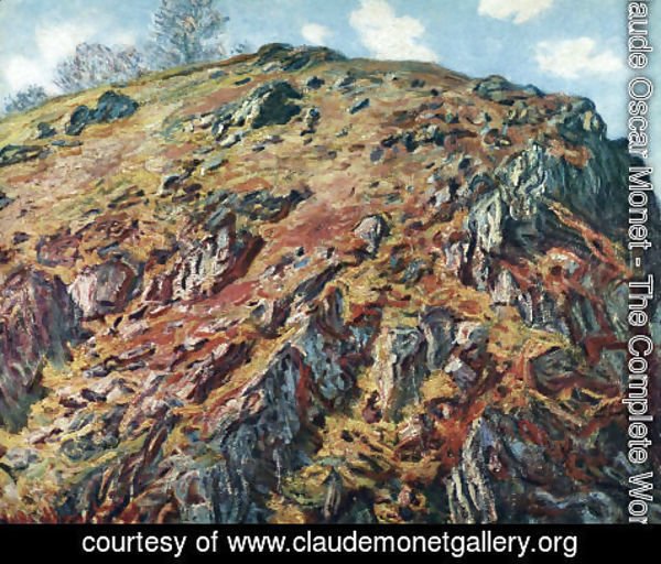 Claude Monet - Study Of Rocks Aka Le Bloc