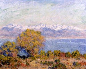Claude Monet - The Alps Seen From Cap D Antibes