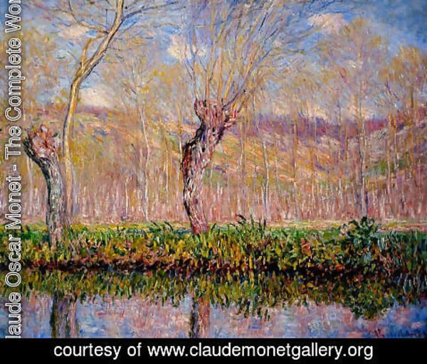 Claude Monet - The Banks Of The River Epte In Springtime