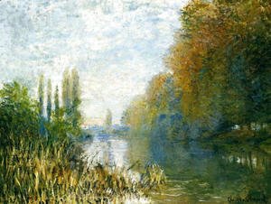 Claude Monet - The Banks Of The Seine In Autumn