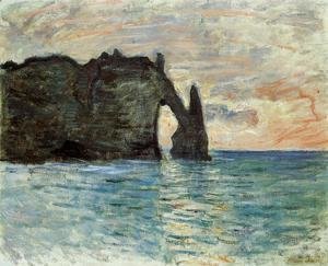 Claude Monet - The Cliff At Etretat