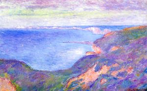 Claude Monet - The Cliff Near Dieppe