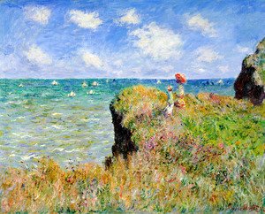Claude Monet - The Cliff Walk  Pourville