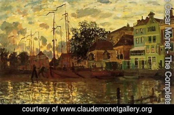 Claude Monet - The Dike At Zaandam  Evening