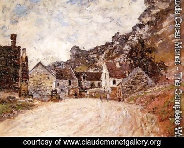 Claude Monet - The Hamlet Of Chantemesie At The Foot Of The Rock