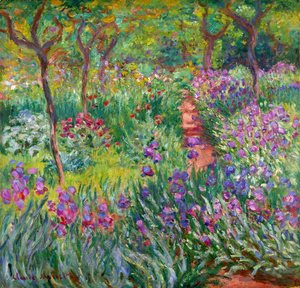 Claude Monet - The Iris Garden At Giverny