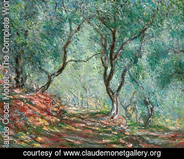 Claude Monet - The Olive Tree Wood In The Moreno Garden