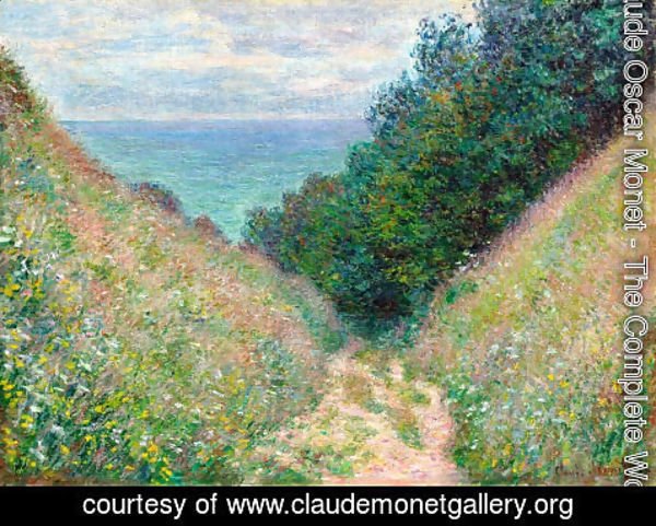 Claude Monet - The Path At La Cavee  Pourville