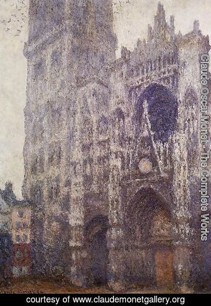 Claude Monet - The Portal And The Tour D Albene  Grey Weather