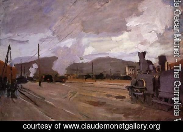 Claude Monet - The Railroad Station At Argenteuil