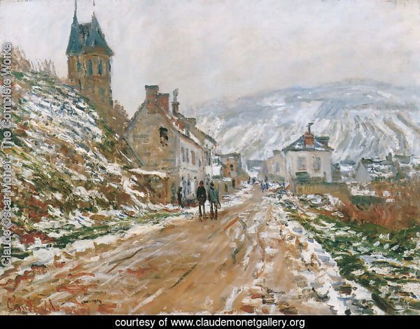 The Road In Vetheuil In Winter