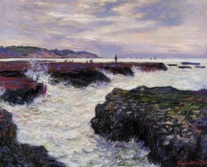 Claude Monet - The Rocks At Pourville  Low Tide
