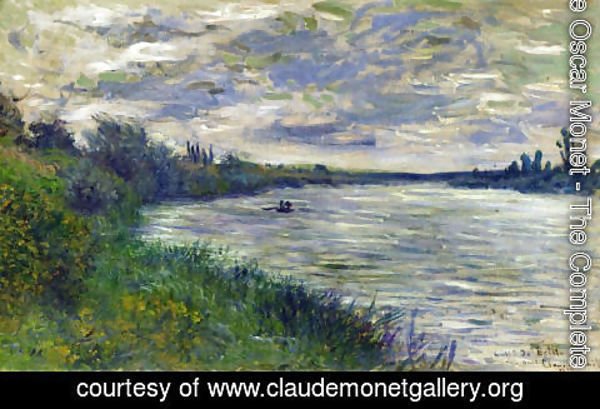 Claude Monet - The Seine Near Vetheuil  Stormy Weather