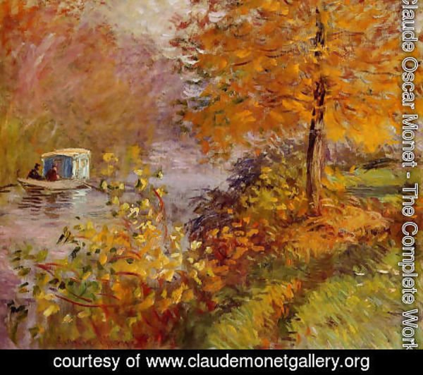 Claude Monet - The Studio Boat3