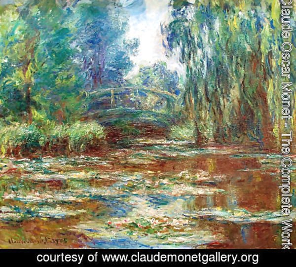 Claude Monet - The Water Lily Pond And Bridge