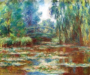 Claude Monet - The Water Lily Pond And Bridge