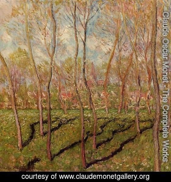 Claude Monet - Trees In Winter  View Of Bennecourt