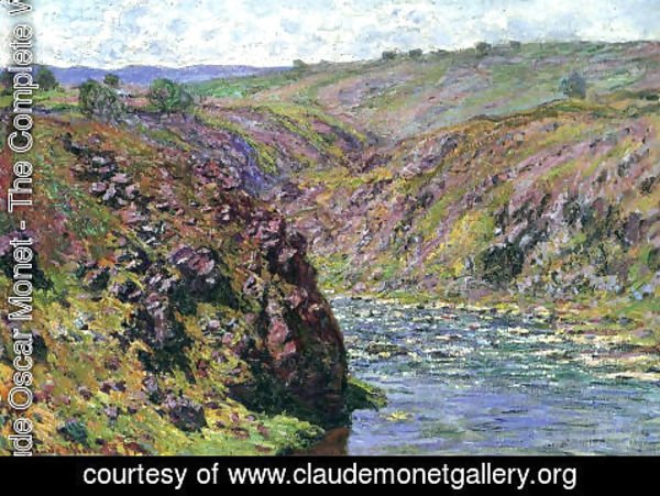 Claude Monet - Valley Of The Creuse  Sunlight Effect