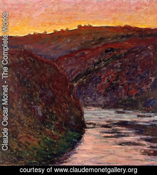 Claude Monet - Valley Of The Creuse  Sunset