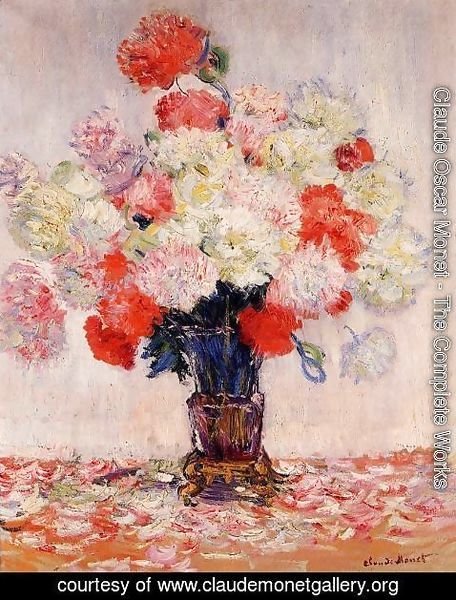 Claude Monet - Vase Of Peonies