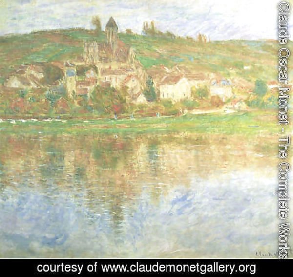 Claude Monet - Vetheuil At Sunset