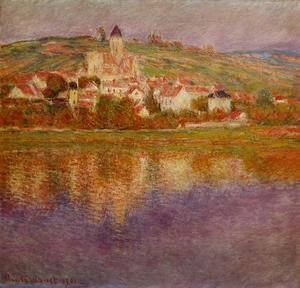 Claude Monet - Vetheuil  Pink Effect
