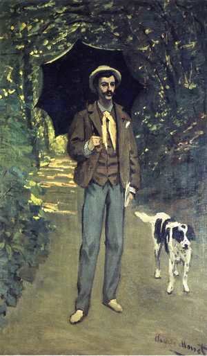 Claude Monet - Victor Jacquemont Holding A Parasol