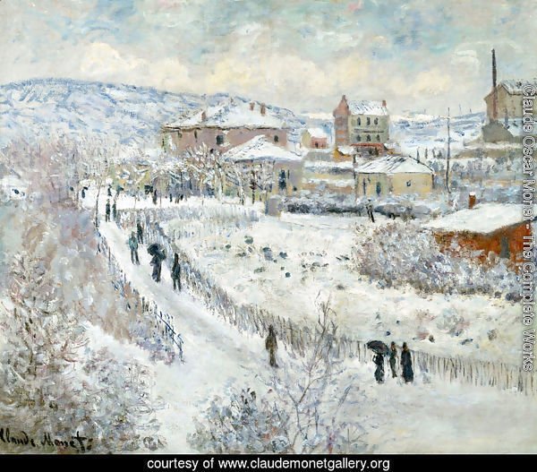 View Of Argenteuil In The Snow