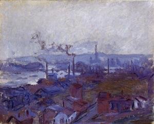Claude Monet - View Of Rouen From The Cote Sainte Catherine