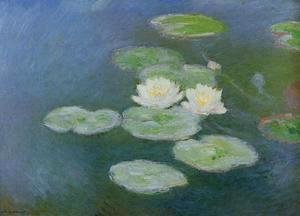 Claude Monet - Water Lilies  Evening Effect